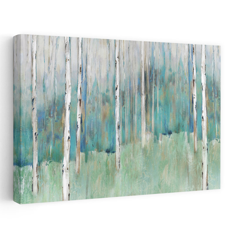 Foothills I, paysage, arbre, forêt, nature, peinture, impressionnisme, art contemporain, H 24 po x l 16 po