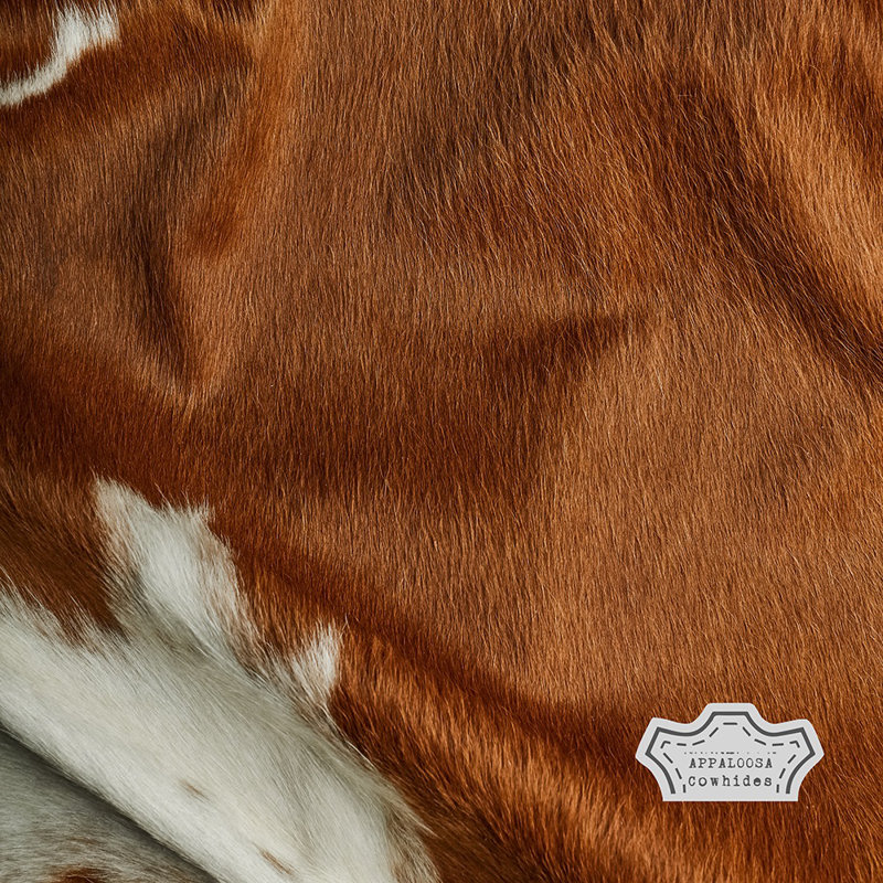 Medium 5 × 7 ft Authentic Brown & White  Cowhide Rug - 100% Genuine Leather - Natural Luxury Boho-Chic Accent