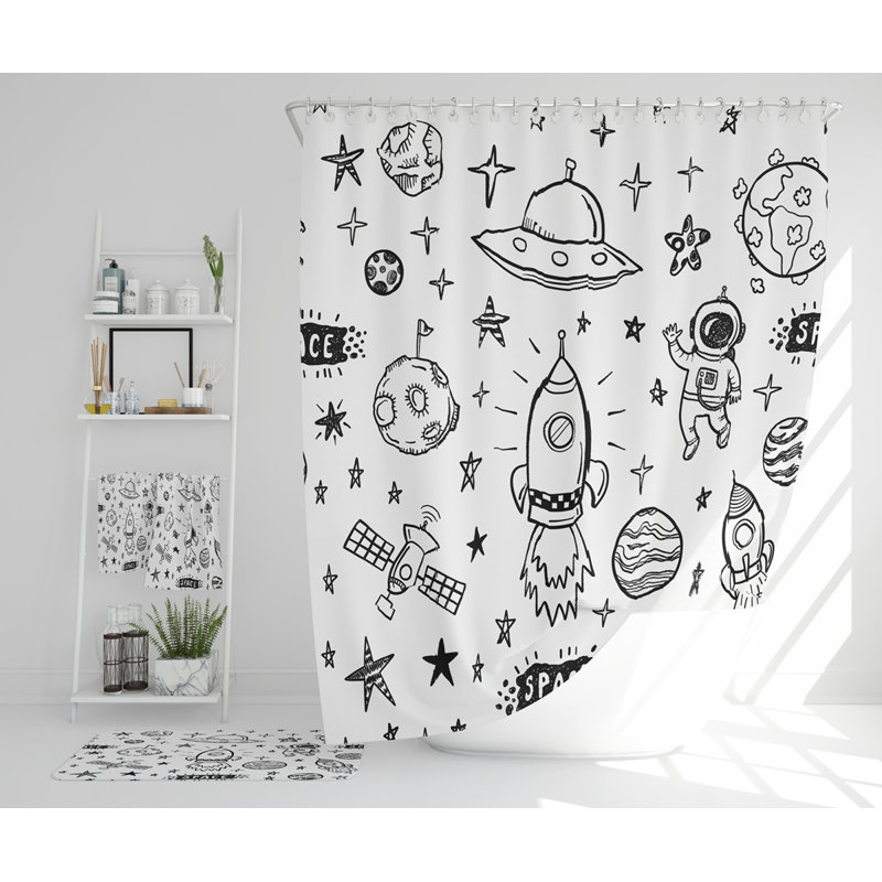 Neshay Polyester Shower Curtain Set