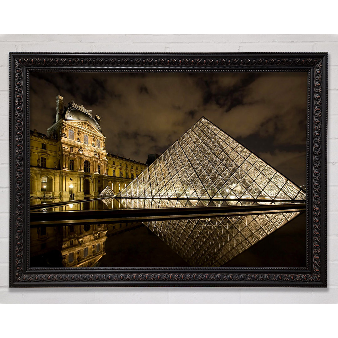 Louvre Museum Paris Frankreich - Einzelner Bilderrahmen Kunstdrucke