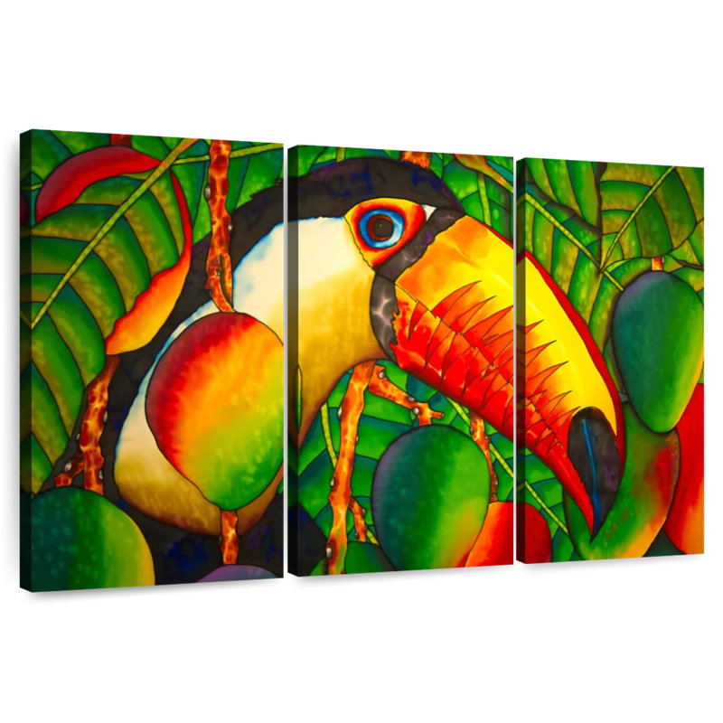 Paradise Toucan, 48" H x 74" W