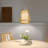 Handwoven Rattan Cone-shaped Tapered Bamboo Pendant Light-2097240354