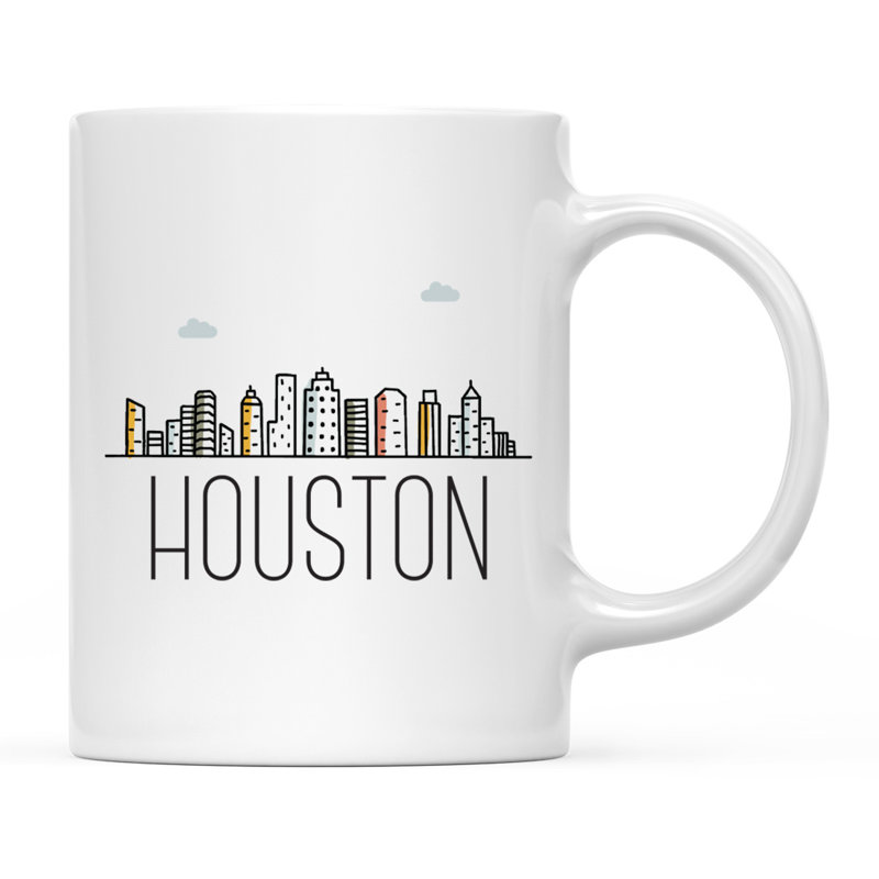 Tasse à café Colorful City Skyline, Houston