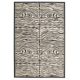 Flatweave Wool Animal Print Area Rug