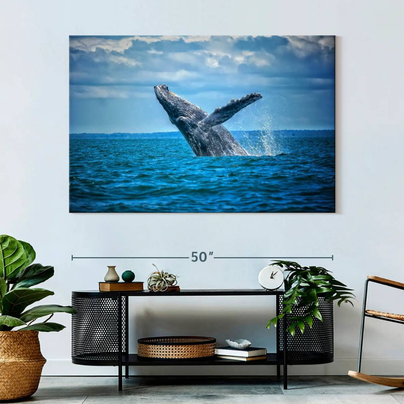 Brampt Pacific Humpback Whale, 34'' H x 51'' W