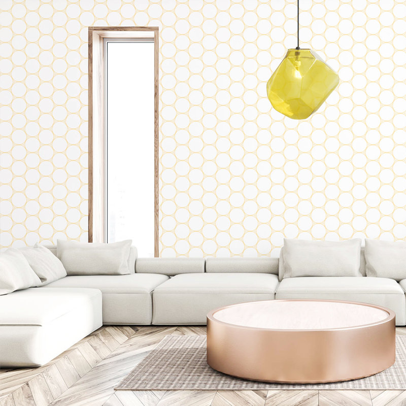 Darah - Light Matte Black Geometric Pendant, Yellow