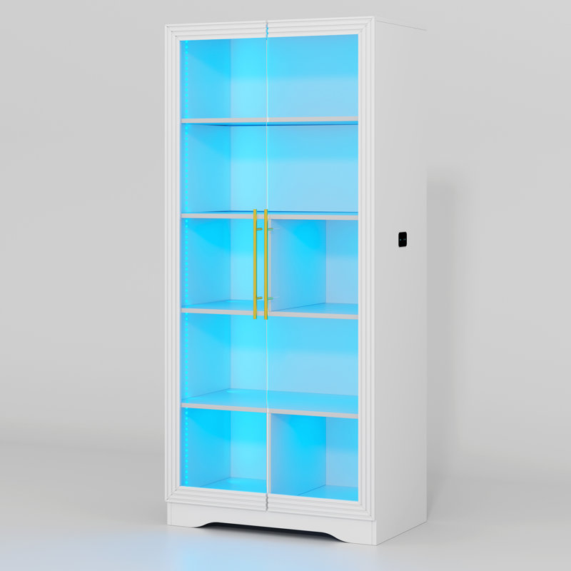 Armetha Display Stand with Lighting, White