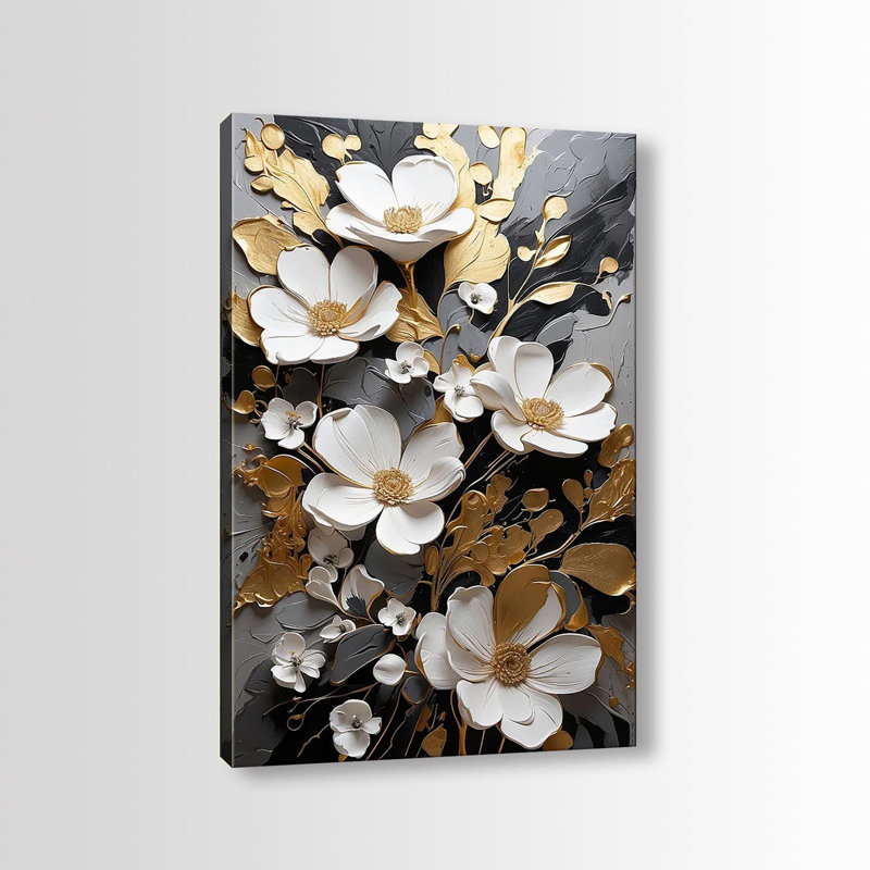Peinture décorative sur toile, H 39,4 po x l 27,6 po