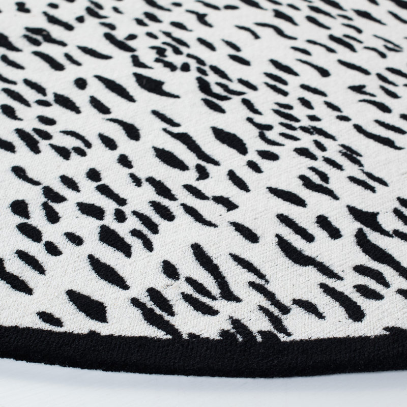 Tapis à pois tissé à la main Ankit Performance, Rectangle 5 pi x 8 pi