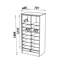 Cauley 1 -Door 16 -Shelf Tambour Unit-41149121