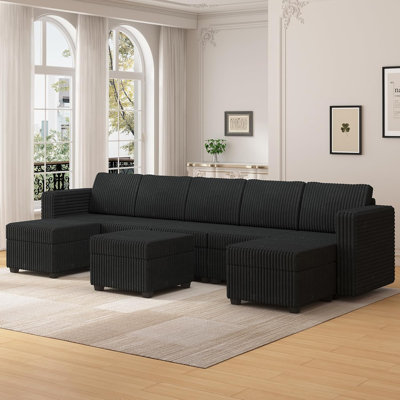 Janiera 8 - Piece Upholstered Sectional