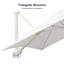Parasol carré en polyester blanc 10 pi x 10 pi Ronav-328065087-270182934