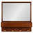 Jaela Wood Flat Mirror with Shelves-333645475-319936290