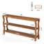160 cm W Solid Wood Top Console Table