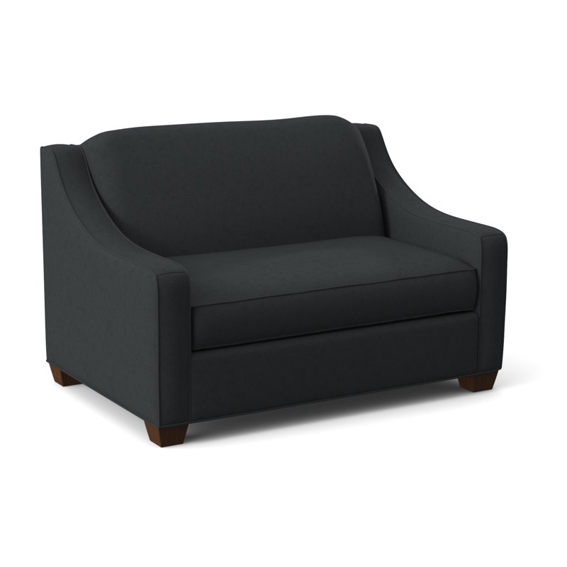 Phillips Upholstered Accent Chair, Montana Walnut, Ridgecrest Midnight