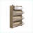 Shoe Cabinets Off-White &amp; Walnut Brown with 3 Doors 2 Drawers Large Storage | Particle Board+MDF | Modern-2025055217