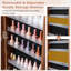64 Inches Lockable Jewelry Cabinet Armoire With Built-In Makeup Mirror-1635618661