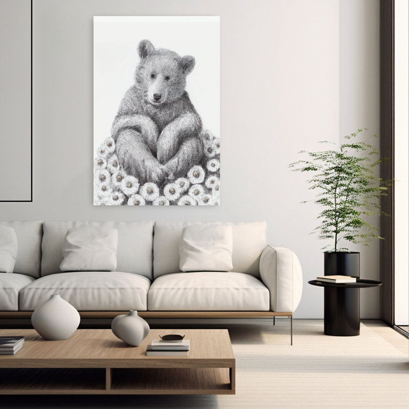 Art contemporain fantaisiste, fleur de printemps, H 60 po x l 40 po