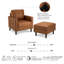 32W Accent Chair And Storage Ottoman