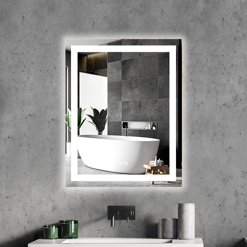 Miroir de salle de bain mural Naliyah Manila, 20 po x 28 po