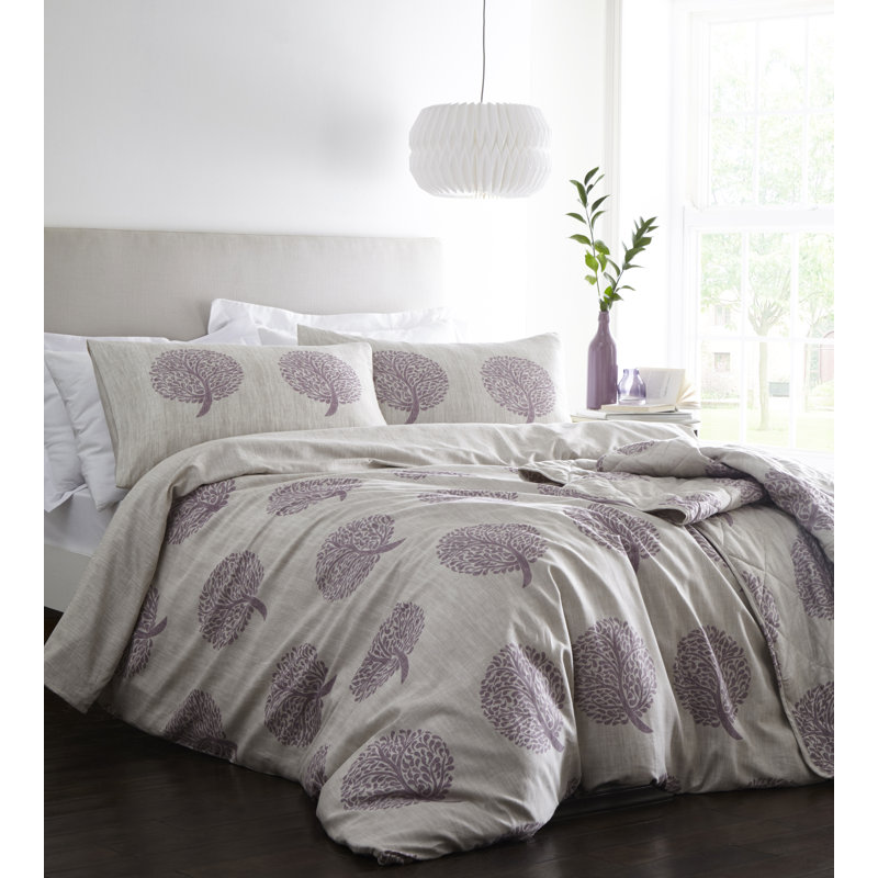 Cotton Dots Bedspread, Mulberry