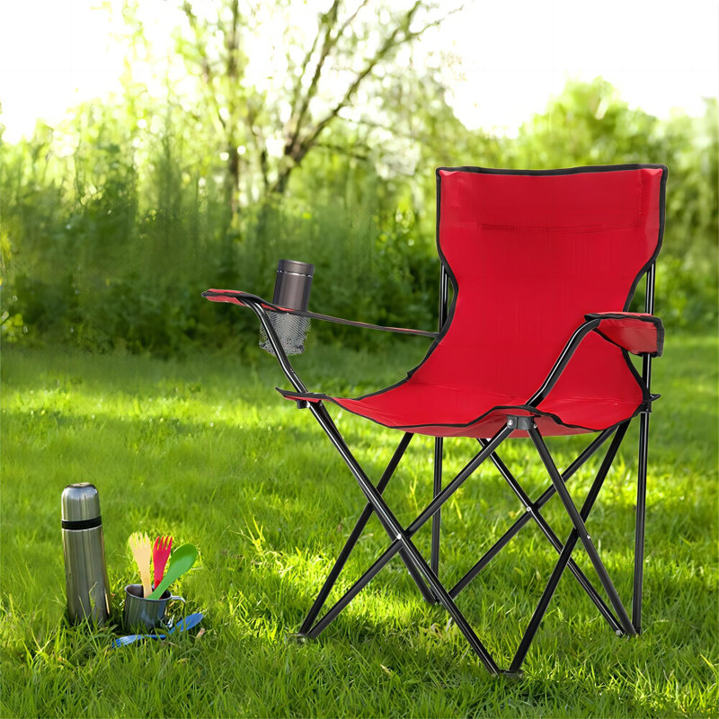 Folding Camping Chair, Red