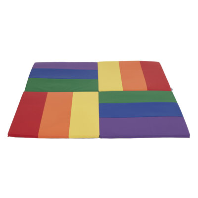 ECR4Kids SoftZone Turning Tiles Activity Mat, Folding Playmat -  ELR-13141-AS