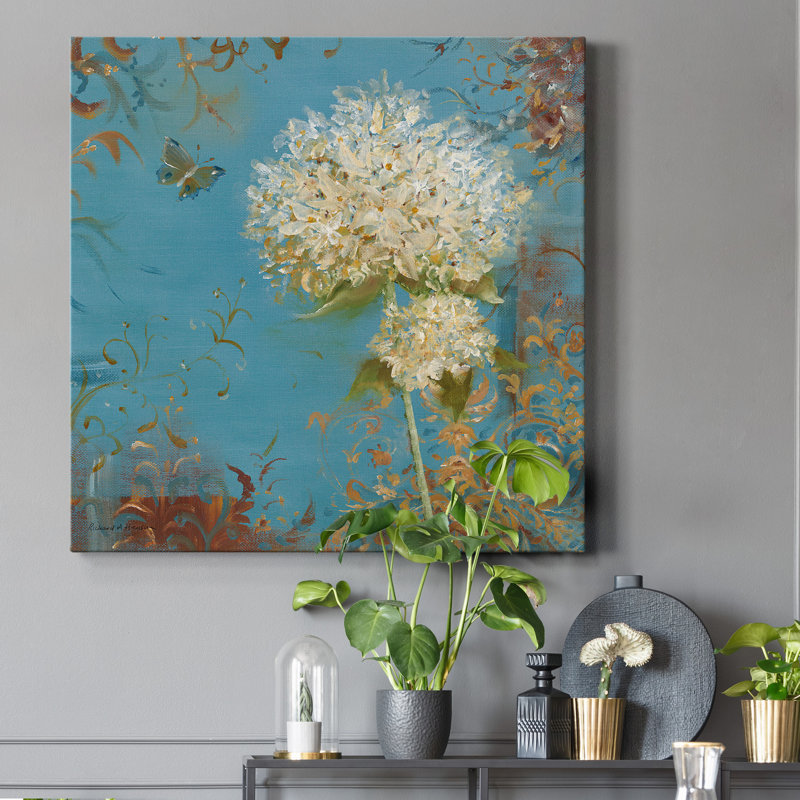 «Krishna's Garden II», reproduction d'art sur toile tendue, H 24 po x l 24 po x P 1 po