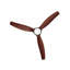 Ventilateur de plafond en bois massif 52 po, télécommande et contrôle mural, moteur DC réversible silencieux à débit d'air élevé jusqu'à 5600 + CFM, montage encastré pour pièce à profil bas-200517581