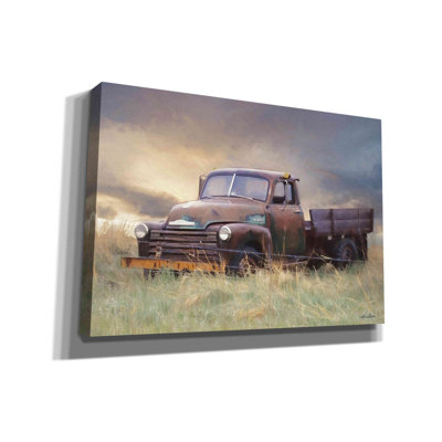 'Rusty Chevy' by Lori Deiter, Canvas Wall Art