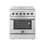 Cuisinière électrique autoportante 30 pouces Galiano, 4 éléments, 4,32 pi³ avec friteuse à air