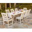 Ensemble repas 9 pièces Martha Stewart par POLYWOOD Chinoiserie avec pieds en tréteaux-104842397