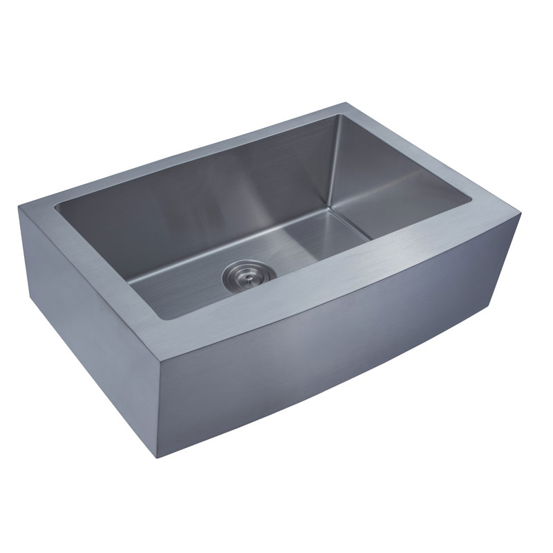 Loft 33" x 22" Farmhouse Kitchen Sink with Grid and Strainer