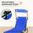 Outsunny Folding Chaise Lounge Pool Chairs, Outdoor Sun Tanning Chairs With Canopy Shade, Reclining Back, Steel Frame And Side Pocket For Beach, Yard, Patio, Blue-1333367190