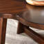 Ensemble de 2 tables basses gigognes, ensemble de table basse et de table d'appoint en bois en forme de fleur, ensemble de tables d'appoint au fini noyer pour le salon