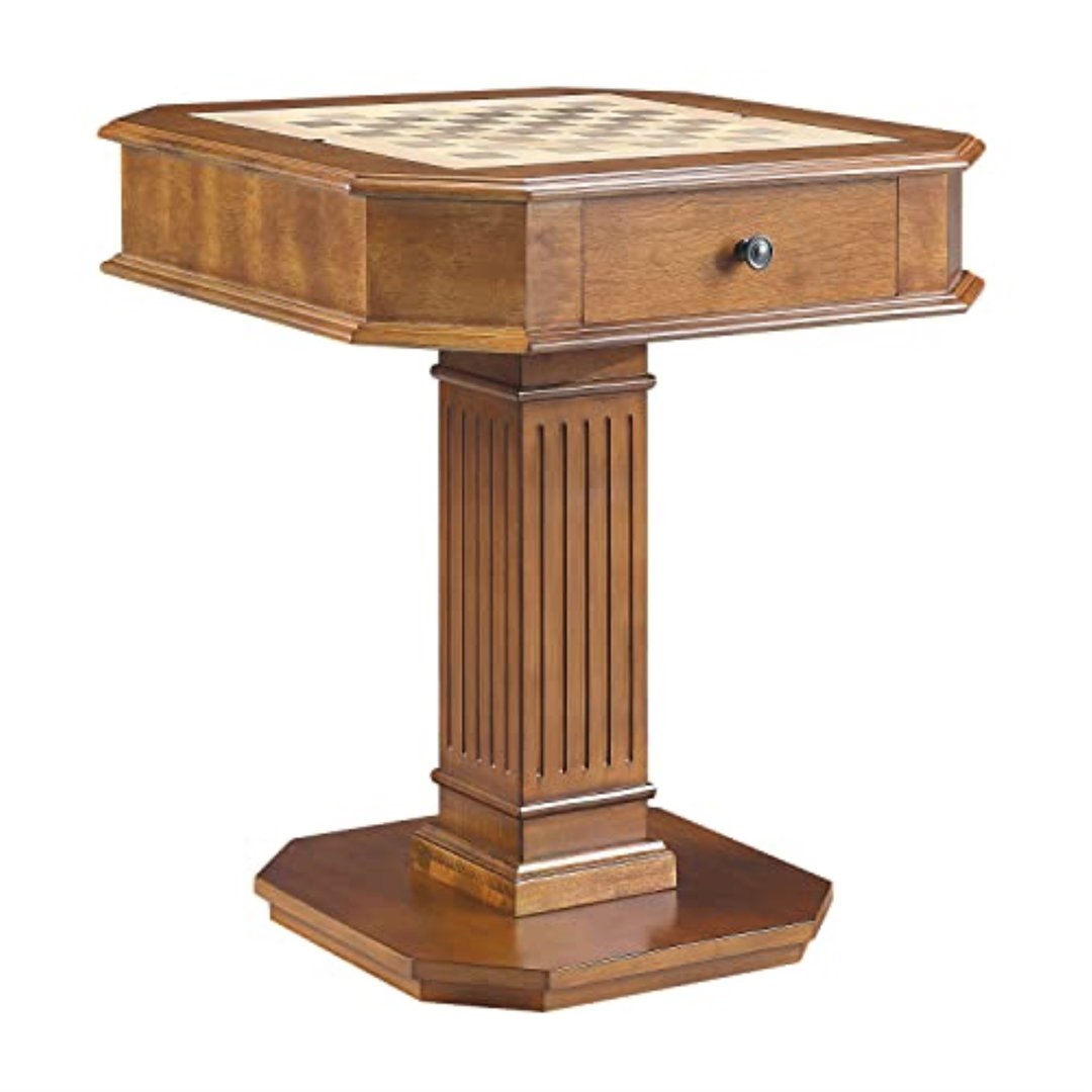 Ajavion 3 in 1 - Chess, Checkers, and Backgammon Game Table with Storage Darby Home Co 