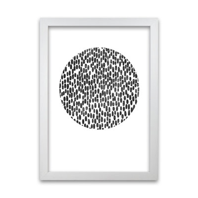 Mid Century Dots Circle Original - Print