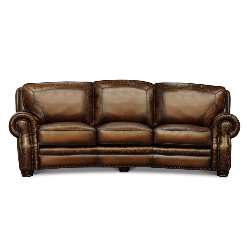 Balmoral 118'' Leather Sofa, Polo (Maestro Artisano), Yes, Espresso