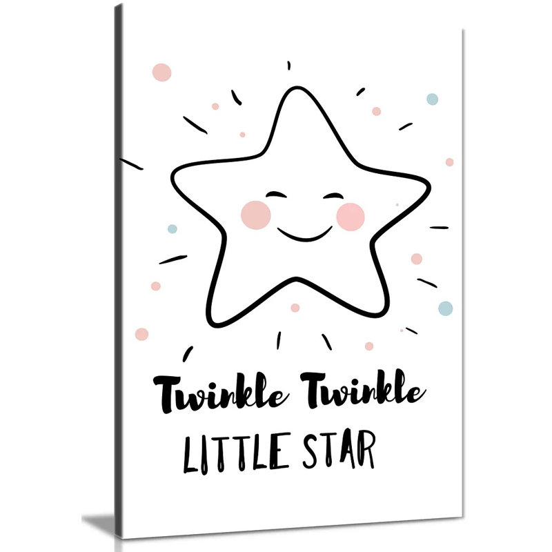 Cute Twinkle Little Star - Wrapped Canvas Print, 61cm H x 41cm W