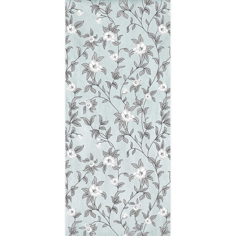 Bordure florale pelez et collez, L 108 po x l 48 po