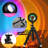 RGB Sunset Projection Lamp Floor Lamp with Flexible Tripod Stand