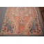 Tapis orange neutre, tapis de 4,4 pi x 7 pi, tapis turc, tapis neutres, tapis rétro, tapis oriental
