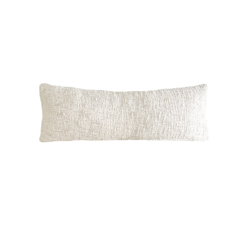 Cozy Lumbar Pillow Cover, Beige, 20"H x 54"W, Does not apply
