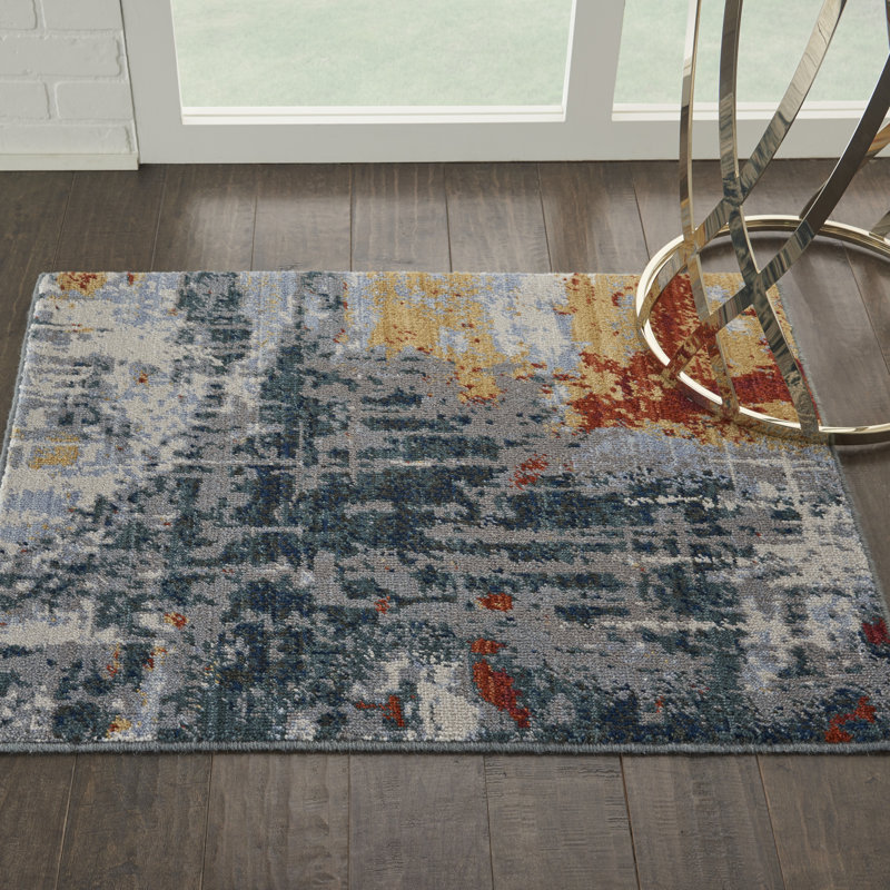 Wool Abstract Indoor Rug