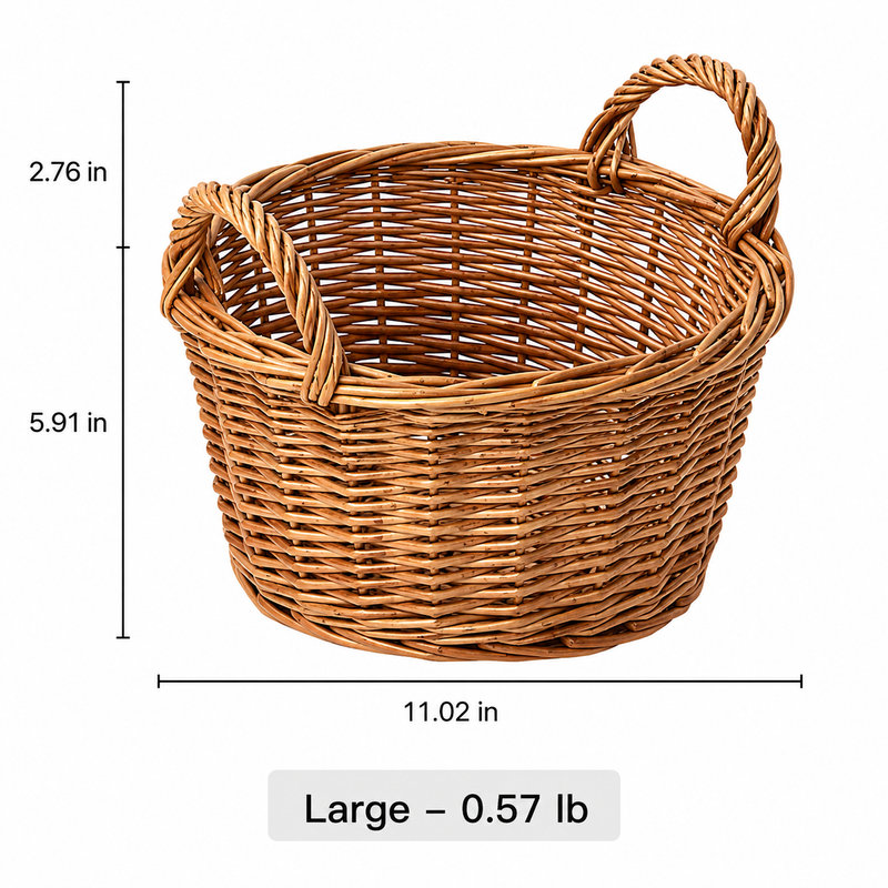 Panier en osier Harvest Loop, [Grand]