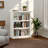 2 Tiers 30" Bookcase, Home Office Storage Floor Standing Bookshelf with Adjustable Shelf-1436224274-1436224277