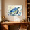 Reproduction d'art aquarelle animaux, tortue de mer