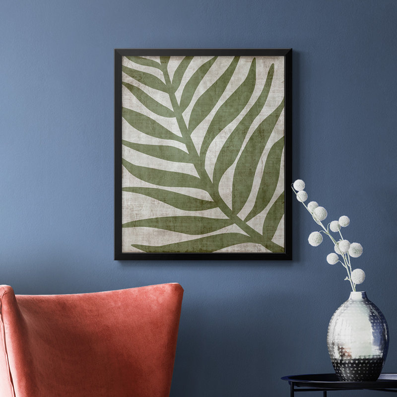 «Island Greenery I», toile encadrée de qualité supérieure - prête à être accrochée, Noir, H 24 po x l 20 po