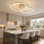 2-Light Dimmable LED Flush Mount