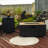 32" Propane Gas Fire Pit Table With Propane Tank Cover 2Pieces, 50000 BTU Rectangular Steel Fire Pit With Beautiful Wicker Base For Outside Gardendark Gray-1147016644
